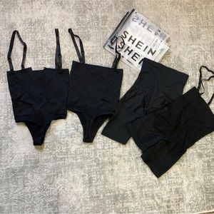 Women's Shein shapewear bodysuits LOT of 4 Size Small NEW